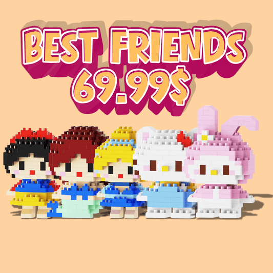 Best Friends 5 Bricks Combo - Special Pack - Paw Bricks - Mini Building Blocks