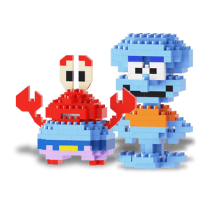 Ollie & Crabby Couple Bricks Set - PawBricks