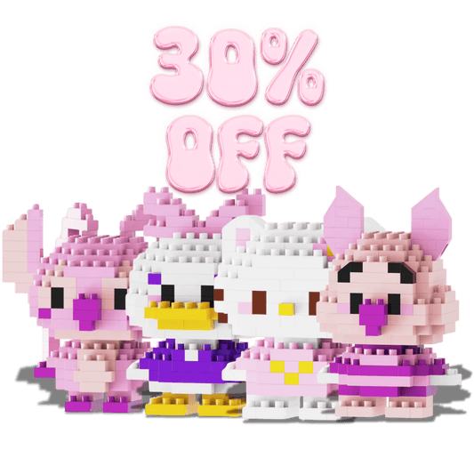 Pink Combo – Special Pack – Pay for 3 Bricks – 30% off - Paw Bricks - Mini Building Blocks